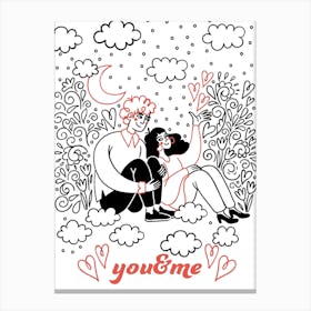 You And Me Canvas Print