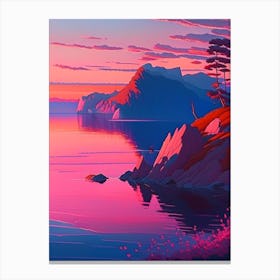 Lake Baikal Dreamy Sunset Canvas Print