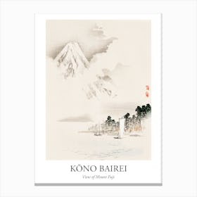 View Of Mount Fuji, Kōno Bairei Poster Canvas Print