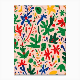 Abstract Christmas Matisse Canvas Print