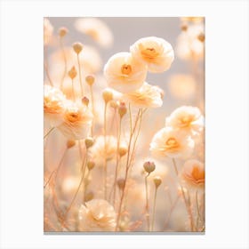 Boho Dried Flowers Portulaca 2 Canvas Print