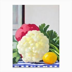Cauliflower Tablescape vegetable Canvas Print