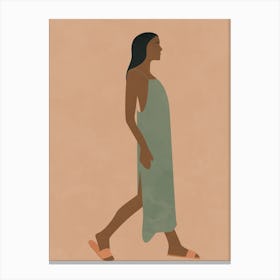 Minimalist Boho Woman 1 Canvas Print