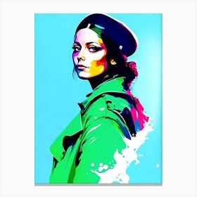 Beautiful Policewoman 2 Canvas Print