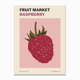 Fruit Market No. 4 Raspberry Canvas Print