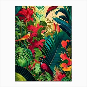 Tropical Paradise 3 Botanical Canvas Print