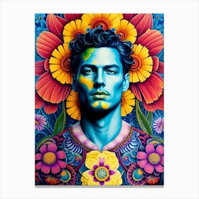 Psychedelic Man 6 Canvas Print