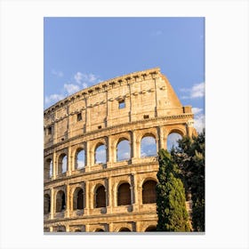Outside View On The Colosseum Canvas Print