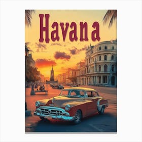 Aihrgdesign A Mid Century Modern Travel Poster For Havana Sho 6faf66c2 C2ac 4388 99d0 9f1727f040ab 0 Canvas Print