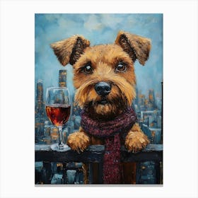 Sophisticated Terrier 3 Canvas Print