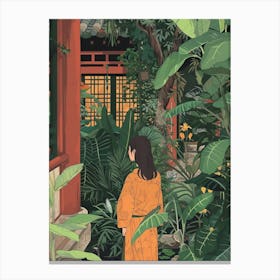 In The Garden Ninna Ji Temple Japan 2 Canvas Print