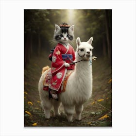 Kimono Cat Canvas Print