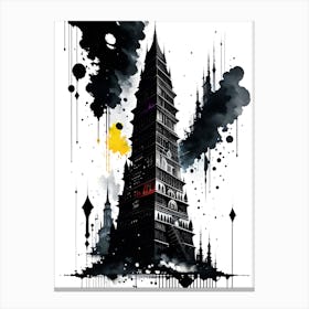 Tower Of Black Smoke Canvas Print