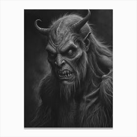 Demon Sketch Canvas Print