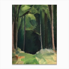 Inside The Wood (1917) Oil Painting Art By Harald Giersing Canvas Print