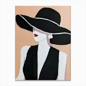 Black Hat Canvas Print