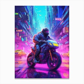 Neon City 6 Canvas Print