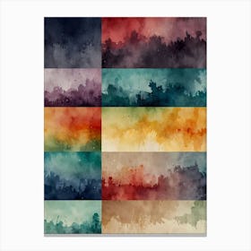 Watercolor Backgrounds 1 Canvas Print