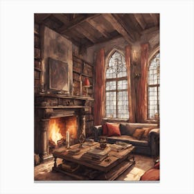 Harry Potter Living Room 2 Canvas Print