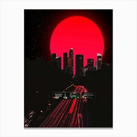 Sunset Over Los Angeles Canvas Print