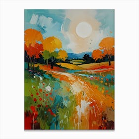 Autumn Road 2 Canvas Print