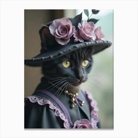 Victorian Cat 11 Canvas Print