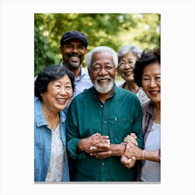 Senior Family Portrait Canvas Print