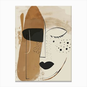 Abstract Face Canvas Print 1 Canvas Print