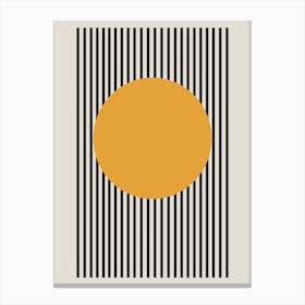 Black Stripes Bauhaus Canvas Print