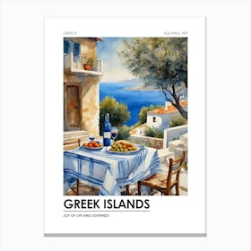 Greek Islands 1 Canvas Print