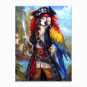 Pirate Parrot Canvas Print