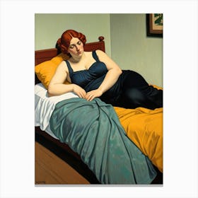 Woman In Bed 1 Canvas Print