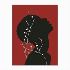 Silhouette Of A Woman 62 Canvas Print