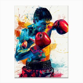 Boxer Canvas Art sport Canvas Print