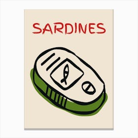 Sardines Poster Canvas Print