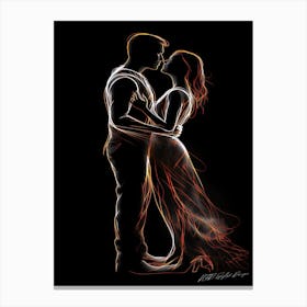 Love Of My Life - Flames Of Love Canvas Print