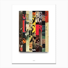 Stephen King - Book Lover Abstract Print -First Edition Covers Canvas Print