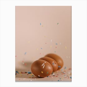 Confetti Eggs Canvas Print