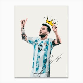 Messi Fy Canvas Print