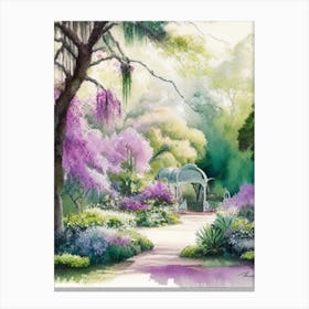 Bellingrath Gardens, 1, Usa Pastel Watercolour Canvas Print