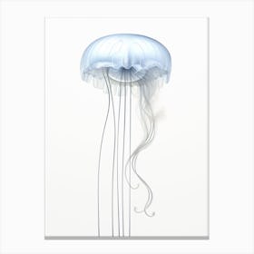 Comb Jellyfish Simple Illustration 8 Canvas Print