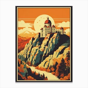Sumela Monastery Art Deco 2 Canvas Print