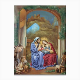 Nativity Scene Canvas Print