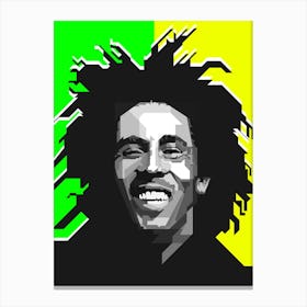 Bob Marley Reggae Music Illustration Canvas Print