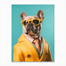 A French Bulldog Dog 4 Canvas Print