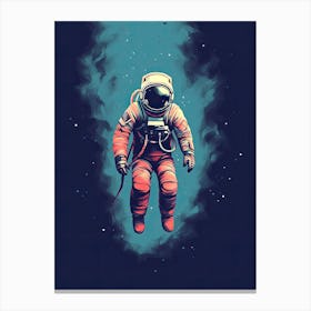 Celestial Drifter: Astronaut in Orbit Canvas Print