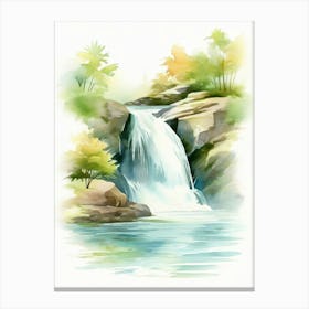 Waterfall Painting 2 Canvas Print