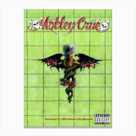 Motley Crue Dr Feelgood Banner Huge Poster Canvas Print