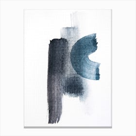 Aquarelle Meets Pencil Lines Canvas Print