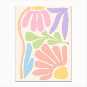 Abstract Flower Painting 3 Canvas Print